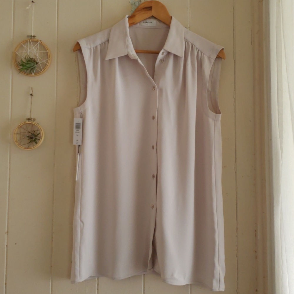 Aritzia Babaton Michael Blouse, Bone, Small
